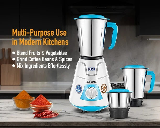 KENT RapidMix Mixer Grinder (500W)