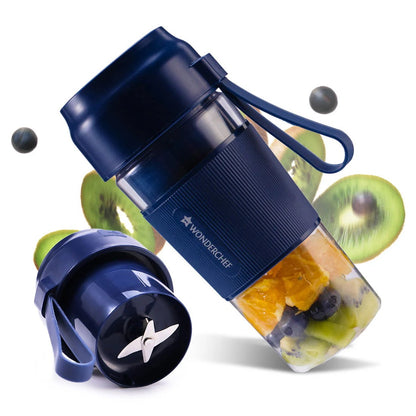 Wonderchef Nutri Cup Portable Blender (Blue, 300ml)