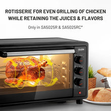 Glen Oven Toaster Griller (OTG) (25 Litre, Black)
