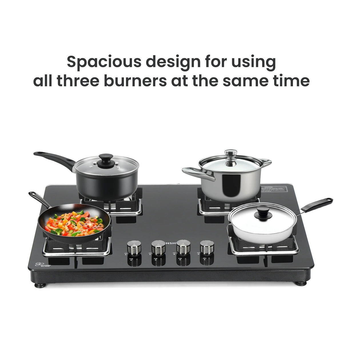 Sunshine Shine Hob Gas Stove (4 Burner, Auto Ignition)