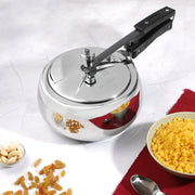 Vinod Europa Stainless Steel Handi Shape Inner Lid Pressure Cooker, Induction Friendly (3 L)