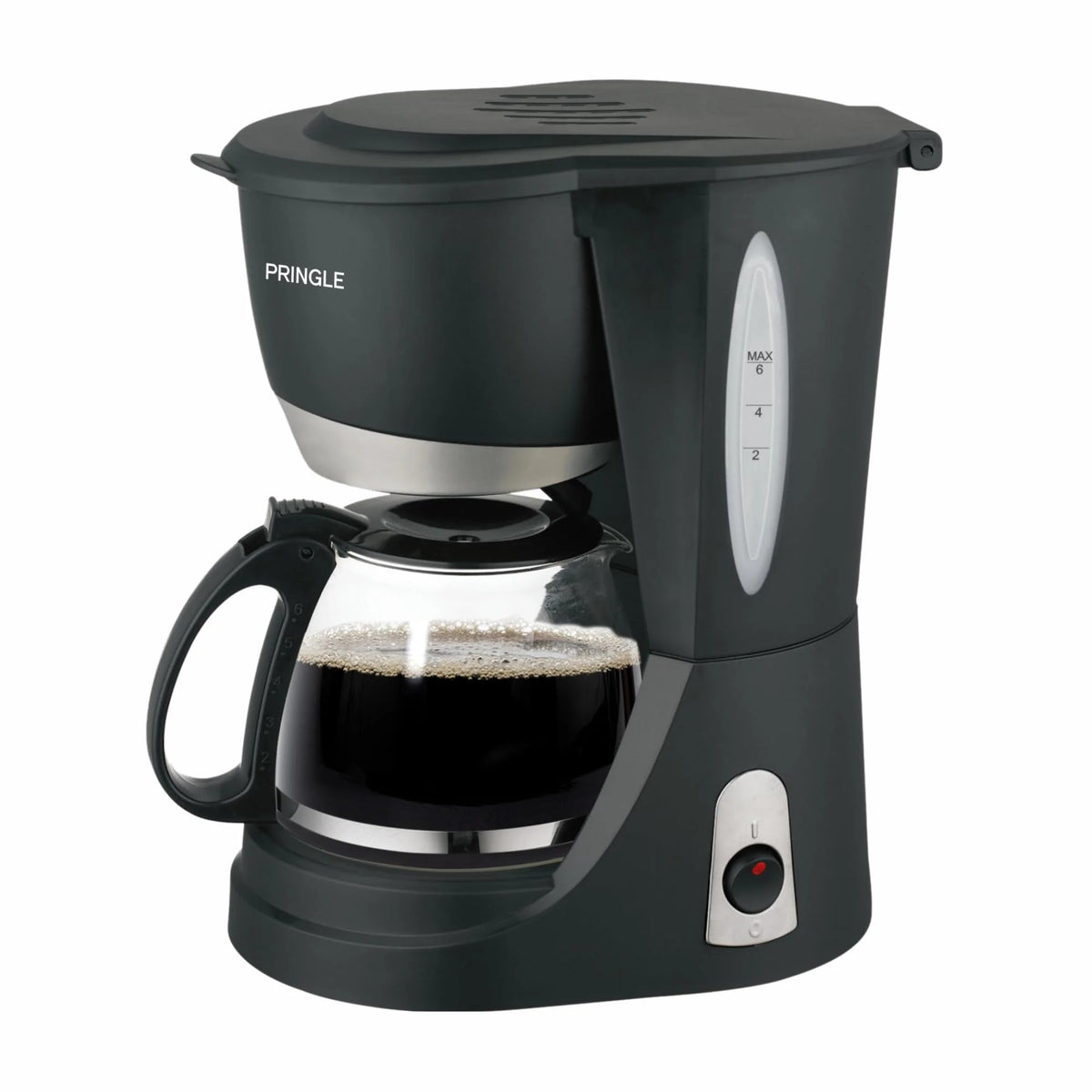 Pringle Mocha 4-Cup Drip Coffee Maker (Black, 600ml)