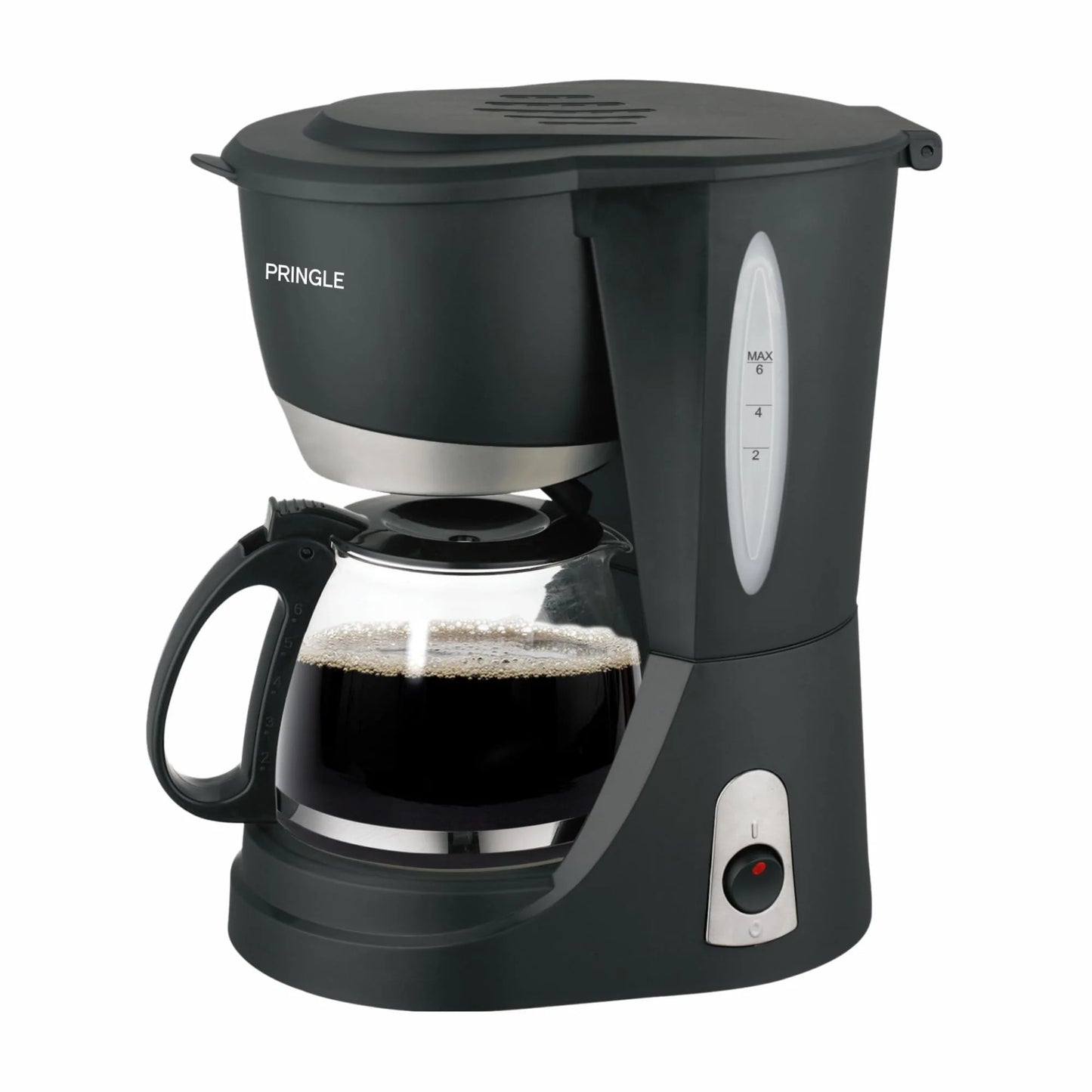 Pringle Mocha 4-Cup Drip Coffee Maker (Black, 600ml)