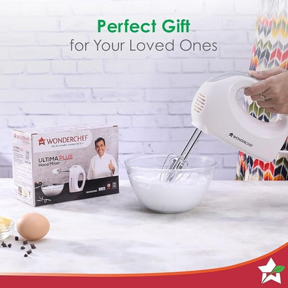 Wonderchef Ultima Plus Hand Mixer (White, 200W)