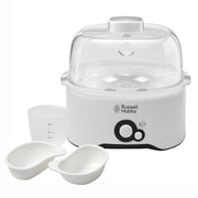 Russell Hobbs Fully Automatic Egg Cooker (6 Egg Capacity & 2 Egg Poaching Pans, 300W)