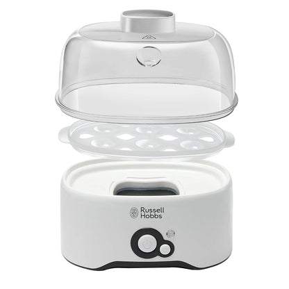 Russell Hobbs Fully Automatic Egg Cooker (6 Egg Capacity & 2 Egg Poaching Pans, 300W)