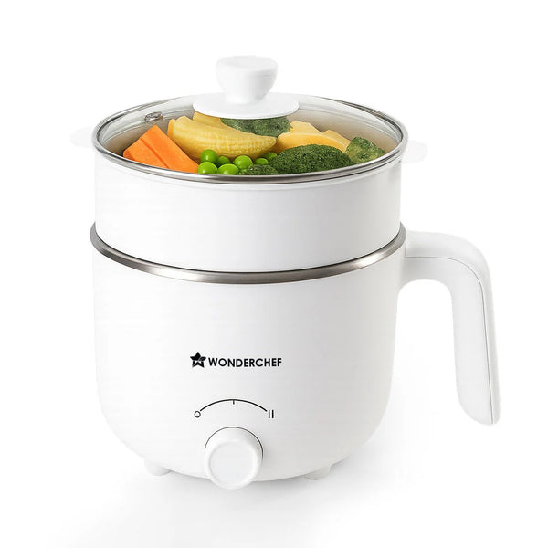 Wonderchef Luxe Multi-Cook Kettle (Ivory, 1.2 Litre)