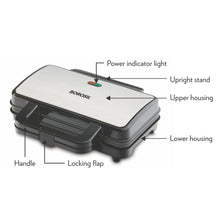Borosil Neo Waffle Maker (Black, 1000W)