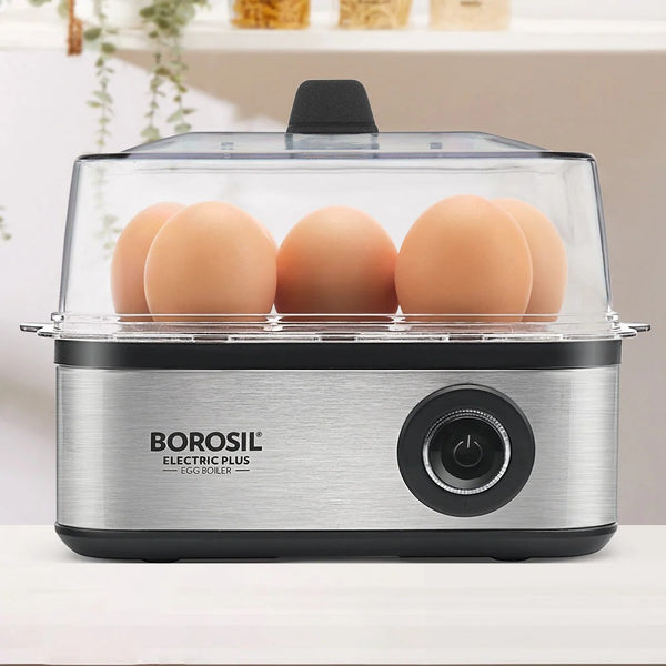 Borosil Electric Plus Egg Boiler (8 Egg Capacity, 500W)