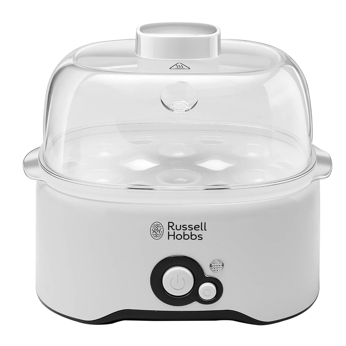 Russell Hobbs Fully Automatic Egg Cooker (6 Egg Capacity & 2 Egg Poaching Pans, 300W)