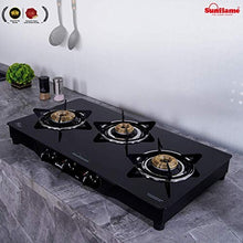 Sunflame Centa Glass Top Gas Stove (3 Burner, Auto Ignition)