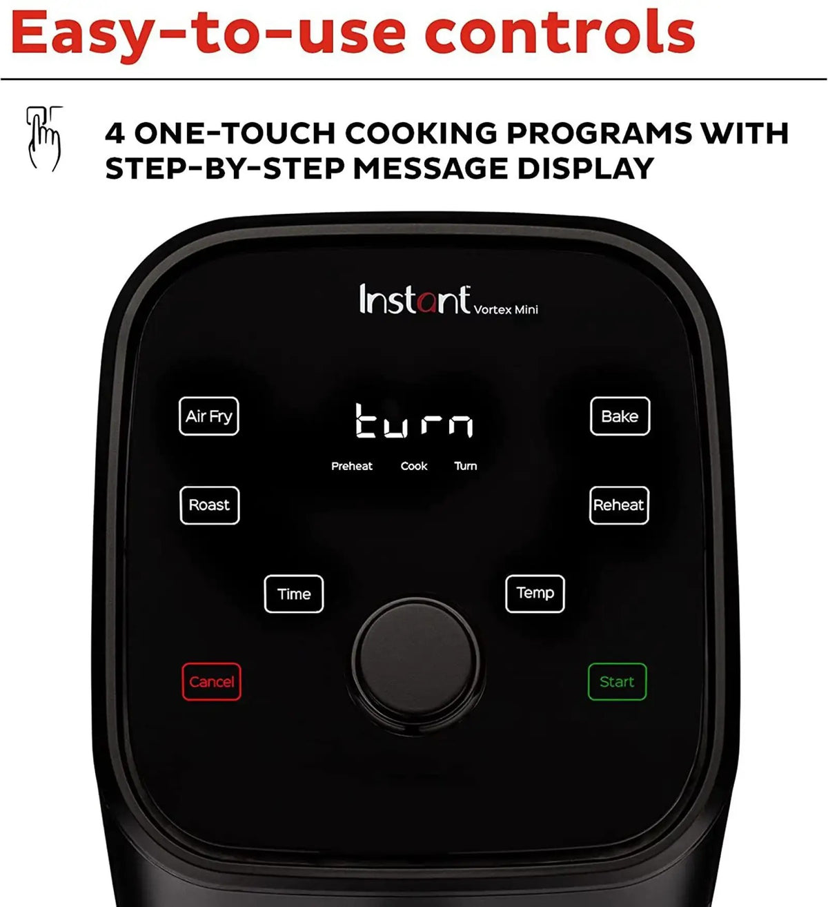 Instant Pot Vortex 2 Qt Digital Air Fryer (Black, 2 Litres Oil Capacity)