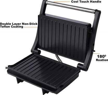 Pringle GM 721 Open Grill Sandwich Maker (Black, 1000W)
