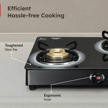 Prestige Royale Plus Glass Top Gas Stove (3 Burner, Manual Ignition)