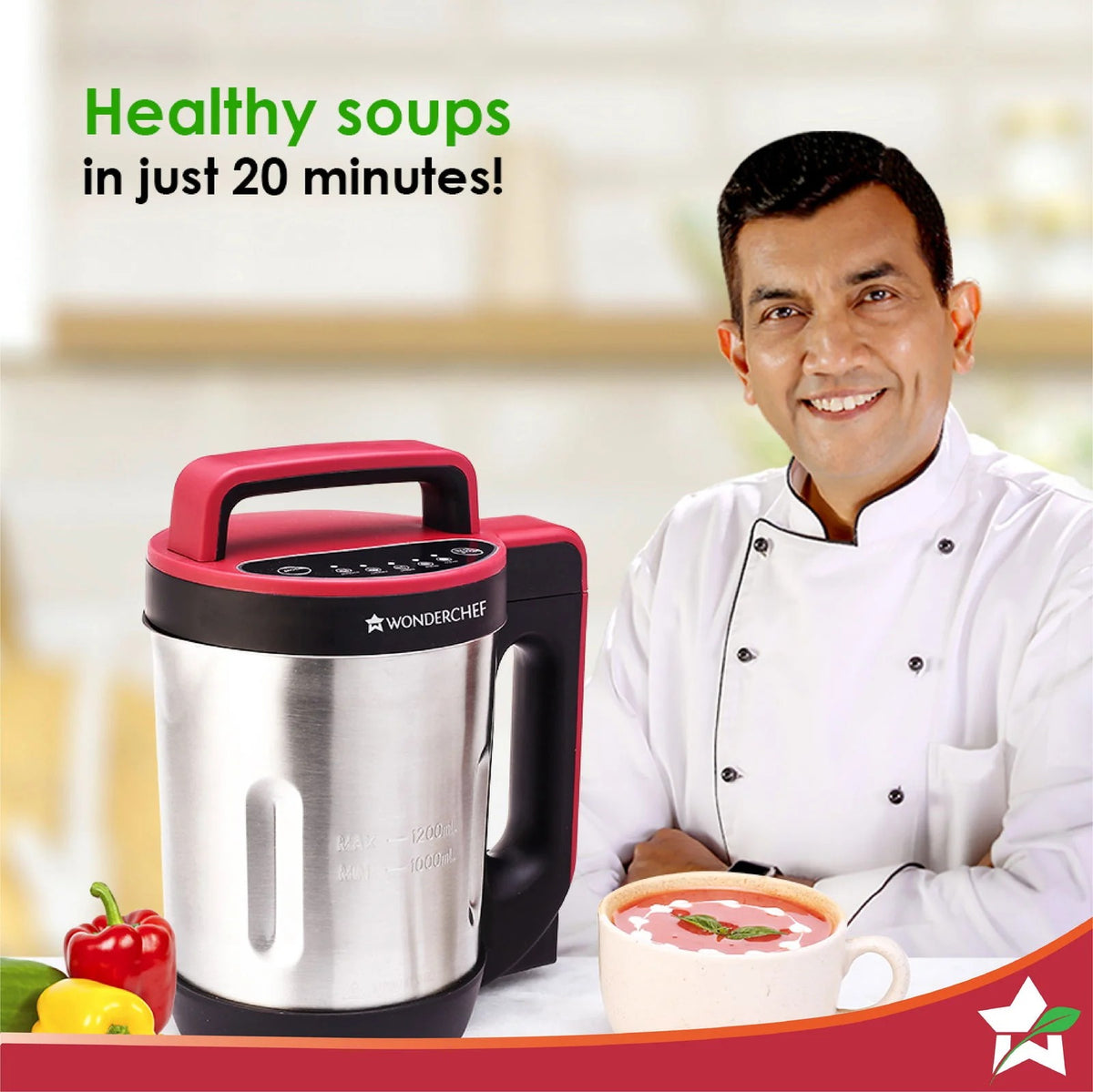 Wonderchef Neo Automatic Soup Maker (1L) (800W)