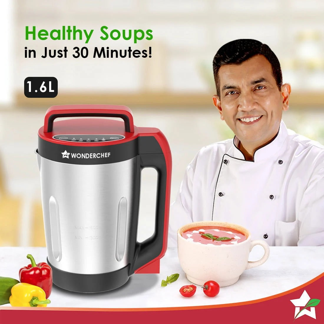 Wonderchef Neo Automatic Soup Maker (1.6L) (900W)