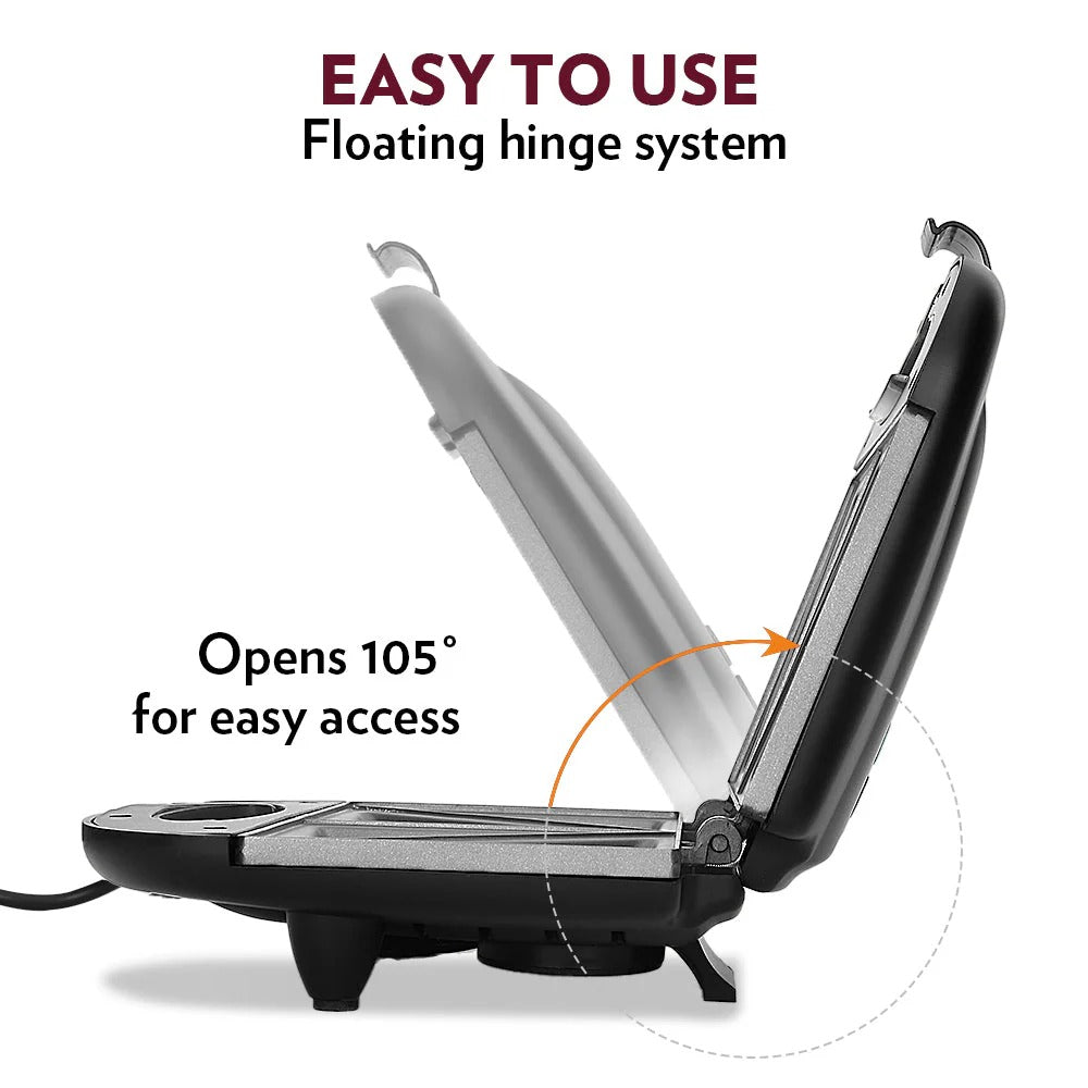 Borosil Klassy Sandwich Maker (Black, 800W)