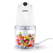 Borosil Chef Delite Electric Vegetable Chopper (500 ml Bowl, White)