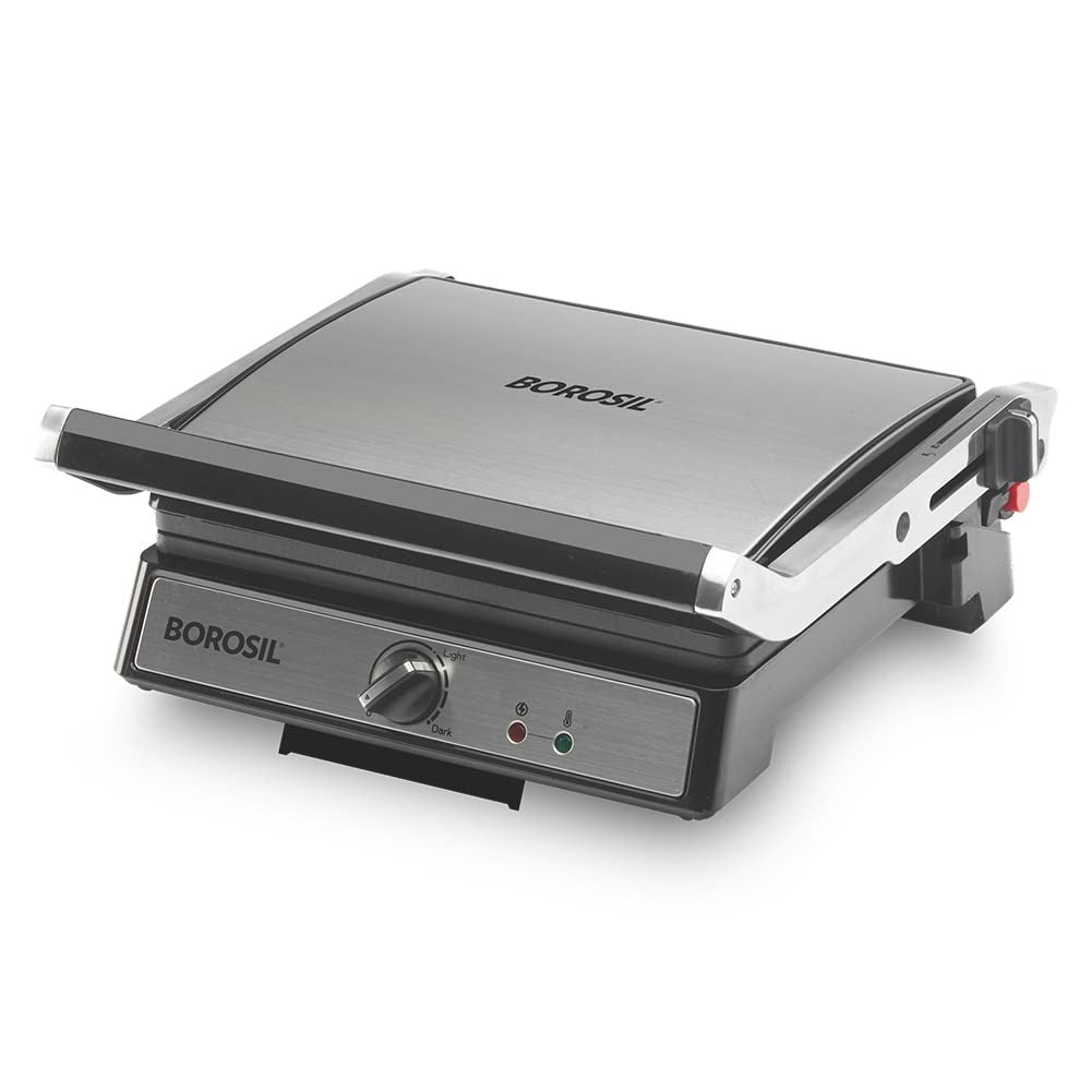 Borosil Super Jumbo Grill Sandwich Maker (Black, 2000W)