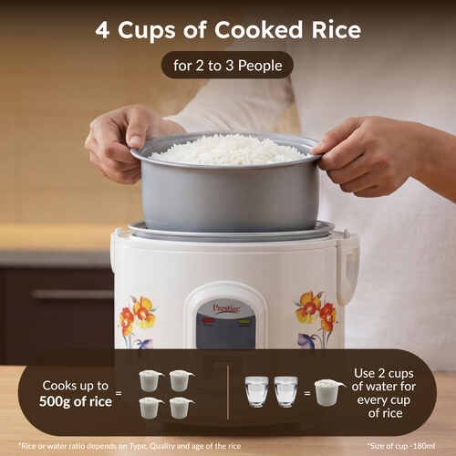 Prestige Delight PRWCS 1.2 Electric Rice Cooker (1.2L)