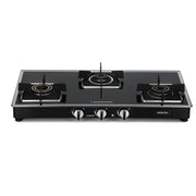 Sunshine Arrow Glass Top Gas Stove (3 Burner, Manual Ignition)
