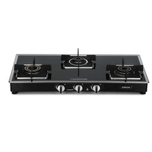 Sunshine Arrow Glass Top Gas Stove (3 Burner, Manual Ignition)