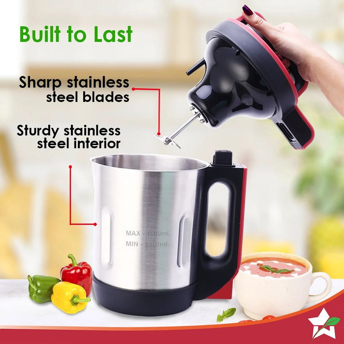 Wonderchef Neo Automatic Soup Maker (1.6L) (900W)