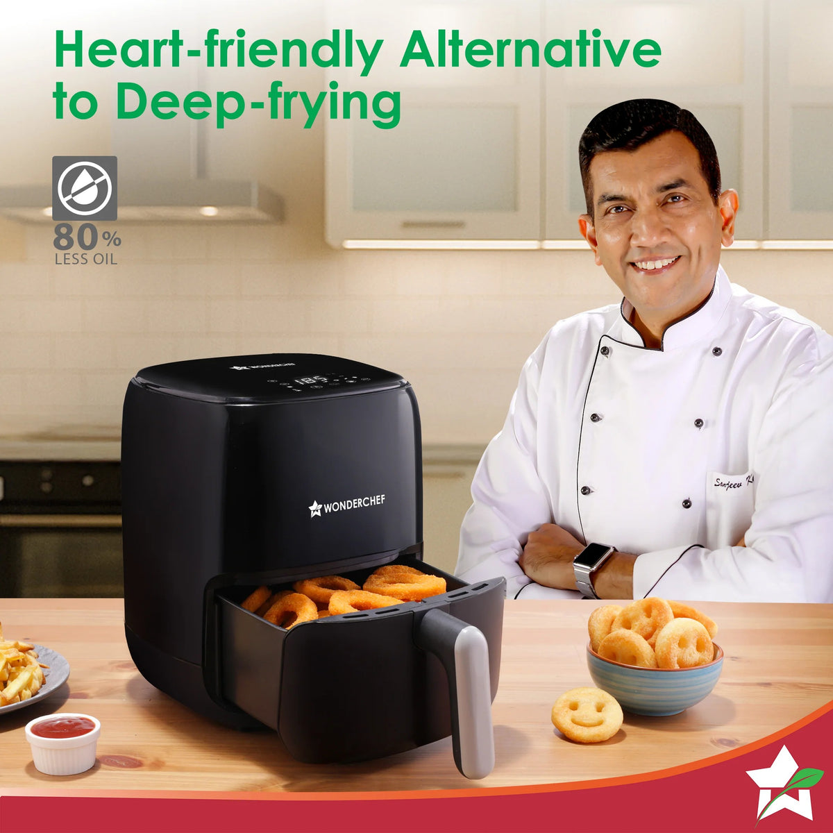 Wonderchef Neo Digital Air Fryer, Black (2L) (1000W)