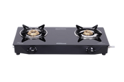 Sunflame Naples Glass Top Gas Stove (2 Burner. Manual Ignition)