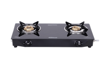 Sunflame Naples Glass Top Gas Stove (2 Burner. Manual Ignition)
