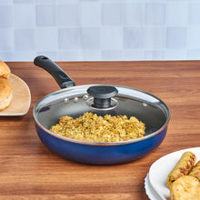 Vinod Zest Non-Stick Deep Fry Pan with Glass Lid (22 cm)