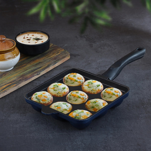 Vinod Zest Non-Stick Square Paniyarakkal (9 Pits)