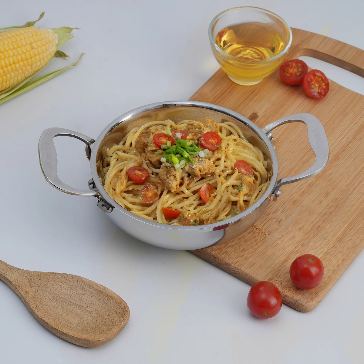 Vinod Platinum Triply Mini Kadai (14 cm)