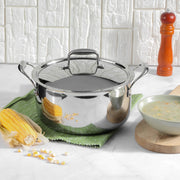 Vinod Platinum Triply Stainless Steel Saucepot with Lid (8 L)