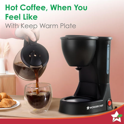 Wonderchef Swift Brew Coffee Machine (Black, 600ml)