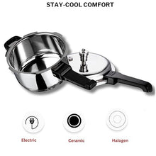Vinod 18/8 Stainless Steel Outer Lid Pressure Cooker, Induction Friendly (2 L)