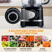 Inalsa Easy Prep Food Processor with Atta Kneader (Black, 1.4 Litre)