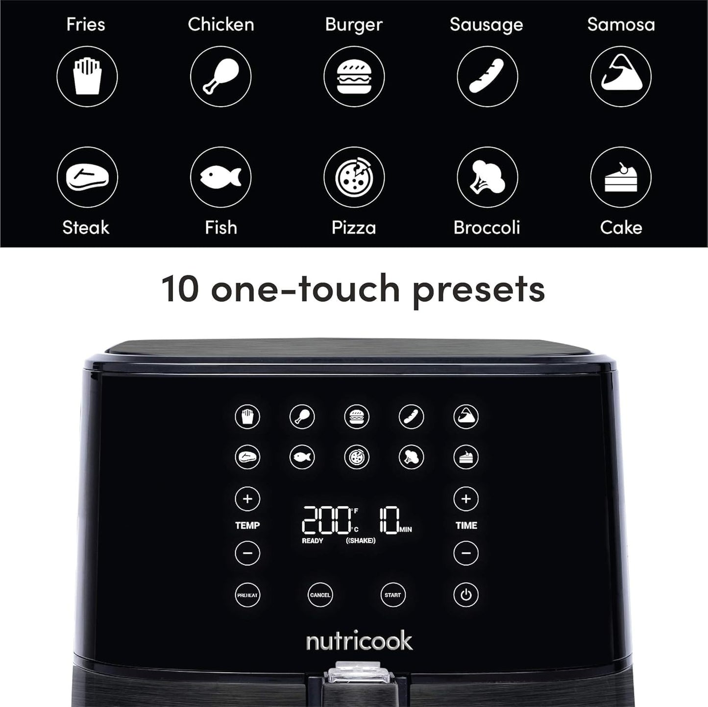 Nutricook Air Fryer 2 (Black, 5.5 Litre)