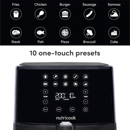 Nutricook Air Fryer 2 (Black, 5.5 Litre)