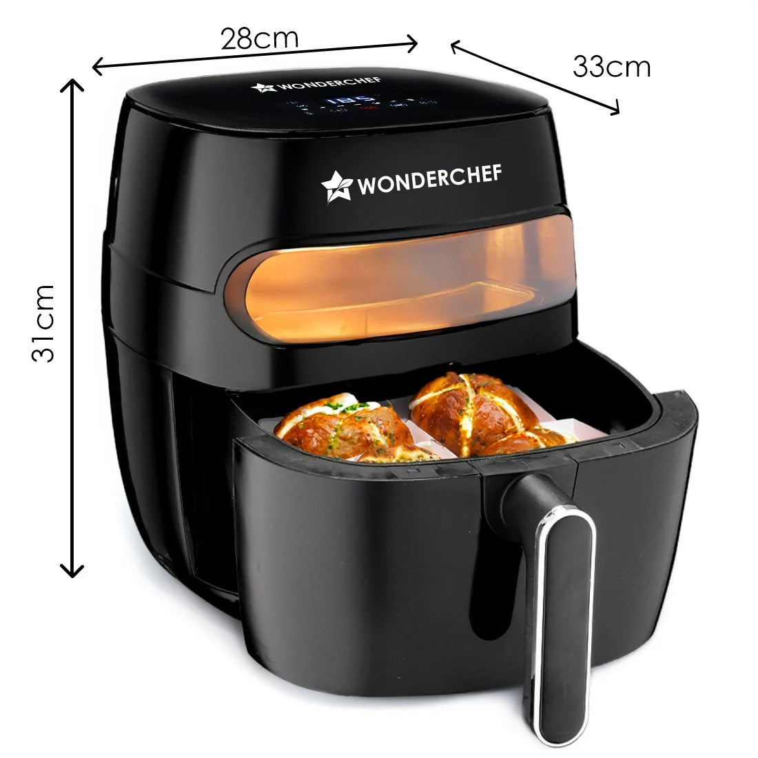 Wonderchef Swift Digital Air Fryer with Window (6L) (1350W)