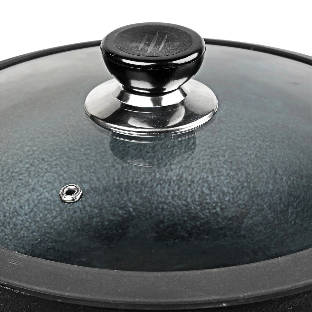 Vinod Legacy Pre-Seasoned Cast Iron Kadai with Glass Lid (3.3 L)