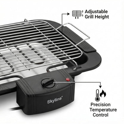 Skyline VTL-4545 Barbeque Grill (Black, 2000W)