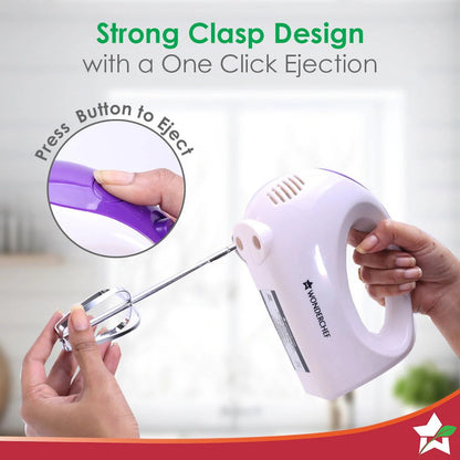 Wonderchef Acura Plus Hand Mixer (White, 200W)