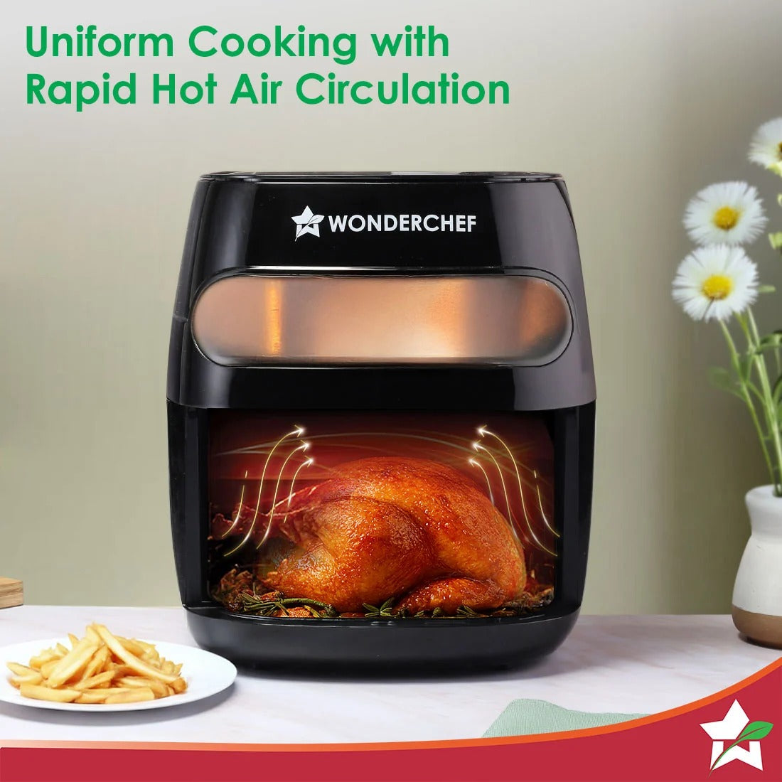 Wonderchef Swift Digital Air Fryer with Window (6L) (1350W)