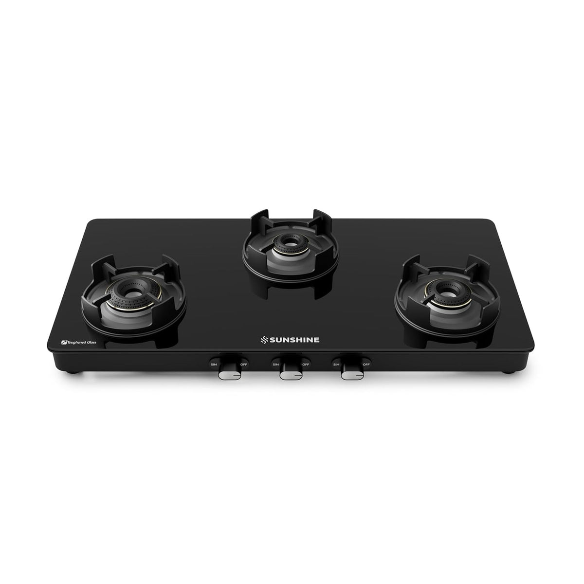 Sunshine Regal Pro Gas Stove (3 Burner, Manual Ignition)