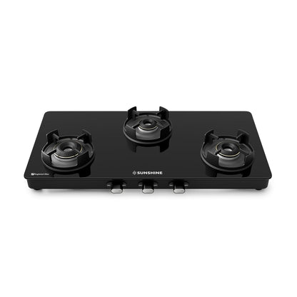 Sunshine Regal Pro Gas Stove (3 Burner, Manual Ignition)