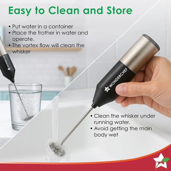 Wonderchef Regalia Milk Frother (Black)