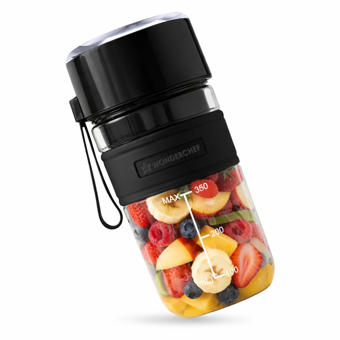 Wonderchef Nutri Cup Zip Portable Blender (Black, 350ml)