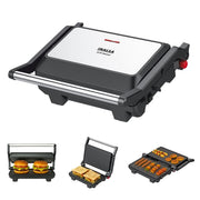 Inalsa Grill Master Sandwich Maker (Black, 1000W)