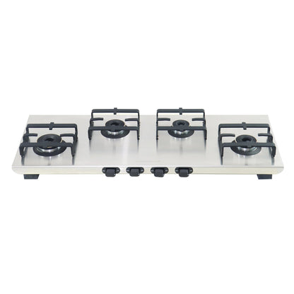 Sunshine Shield Plus Olympic Stainless-Steel Cooktop (4 Burner, Manual Ignition)